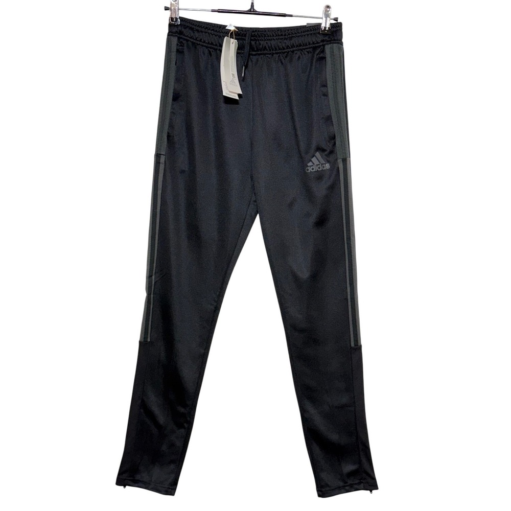 NEW Adidas Jogger Boy Large 28X29 Black Aeroready Tiro Football Training Zip Leg